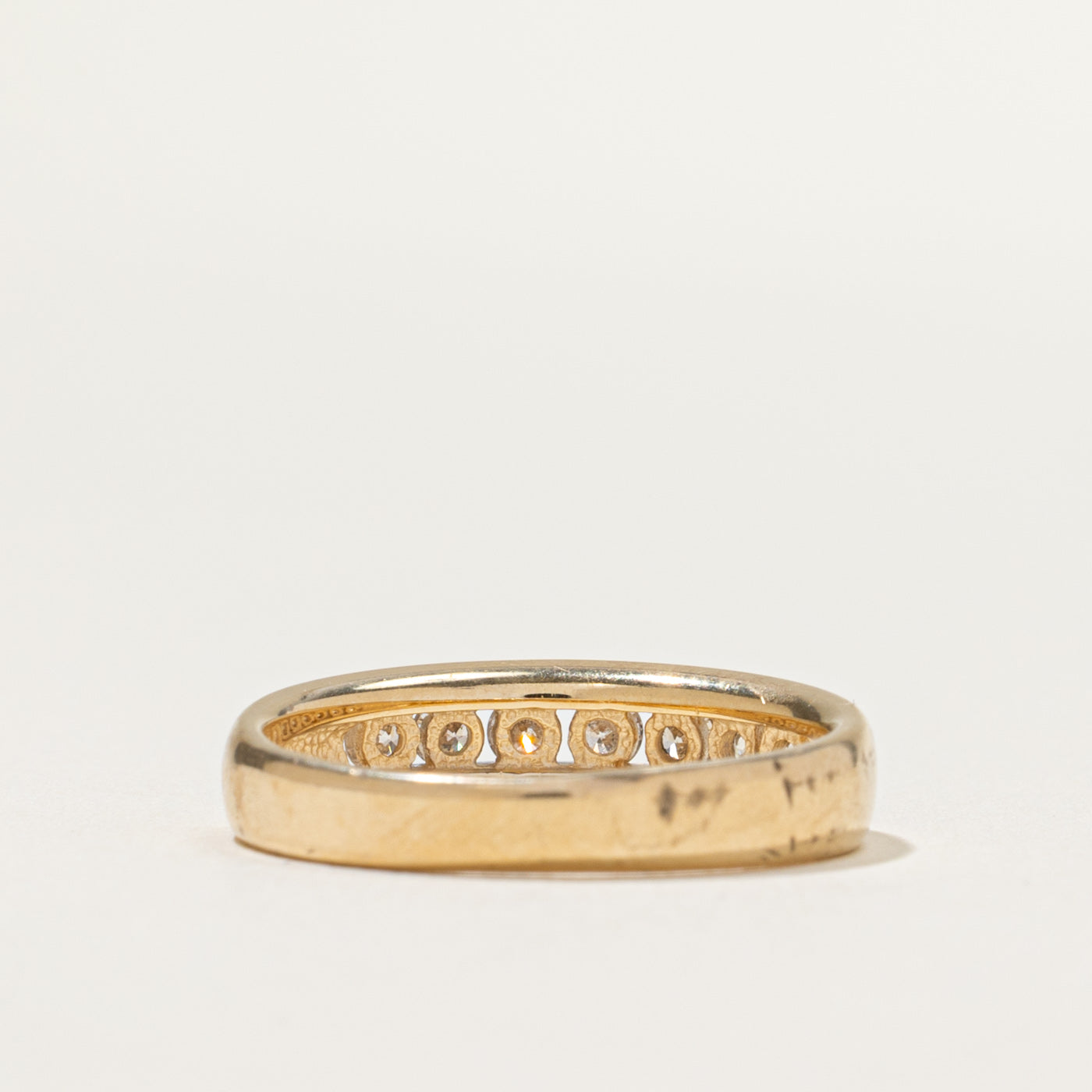 Semi Eternity Diamond Band Ring - 0.36 Carat Total Weight (CTW) - Size 6.75 - Perfect for Engagement, Wedding, Anniversary & Special Occasion Gifts