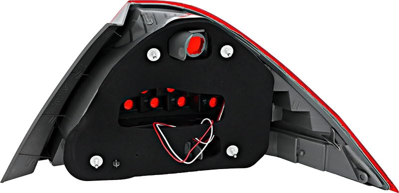 Honda Accord Sedan Tail Lights Lamps Set - Compatible with 2006-2007 Models (Driver & Passenger Side) | Replacement for Broken Lights, Night Driving Safety, Car Customization Upgrade