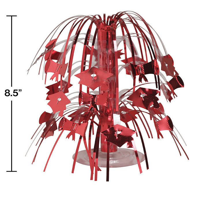 12-Piece Bulk Red Graduation Centerpieces for Table Decorations - Perfect for Graduation Parties, Ceremonies & School Events