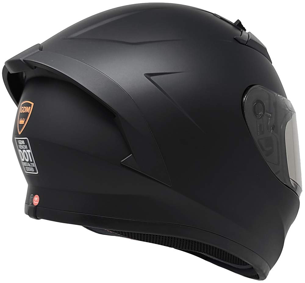 Bluetooth Motorcycle Helmet with Interchangeable Clear, Tinted & Iridium Visors - Hands-Free Communication & UV Protection for Riders | Perfect for Commuting, Touring & Adventure Riding