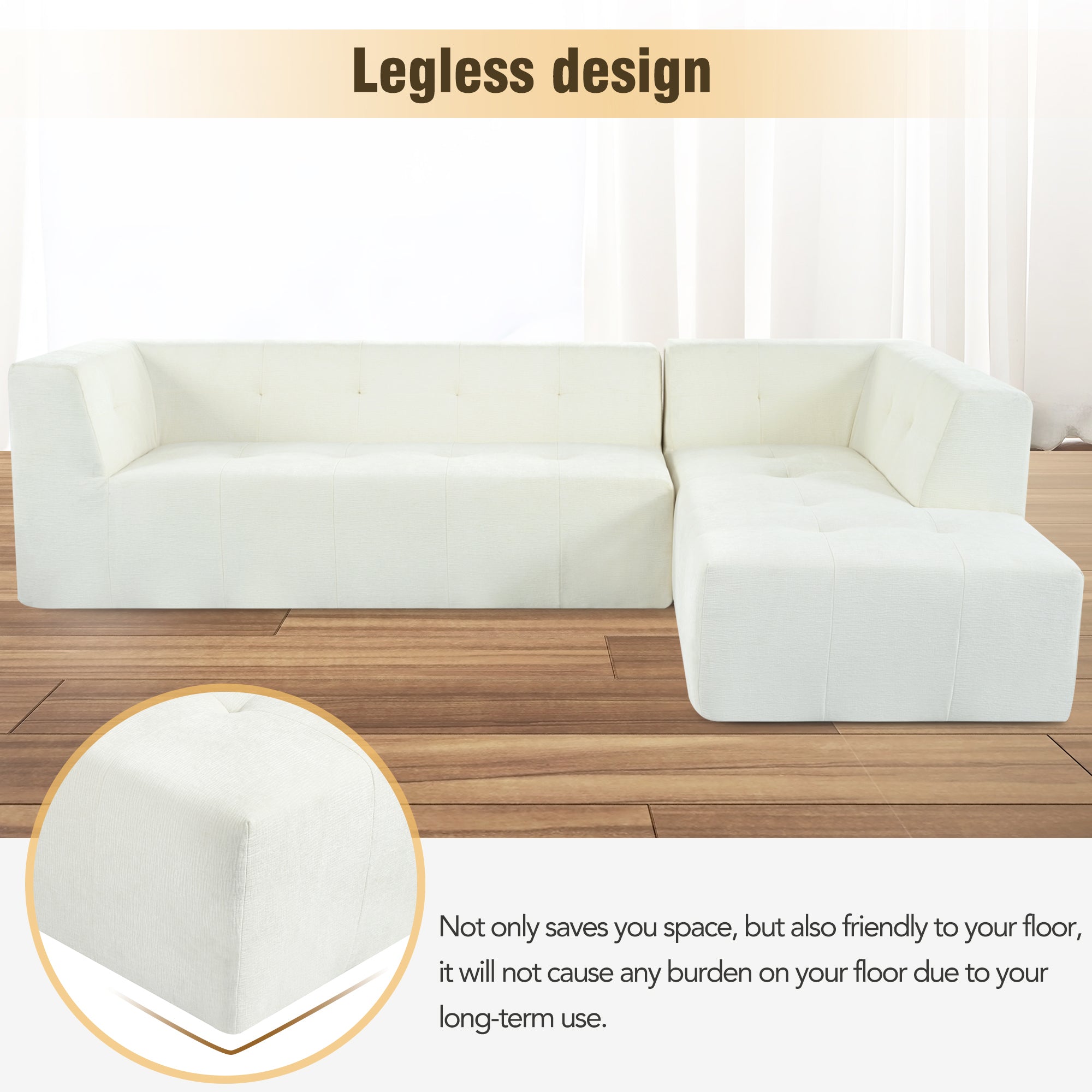 Modular Sectional Sofa Set 112.2