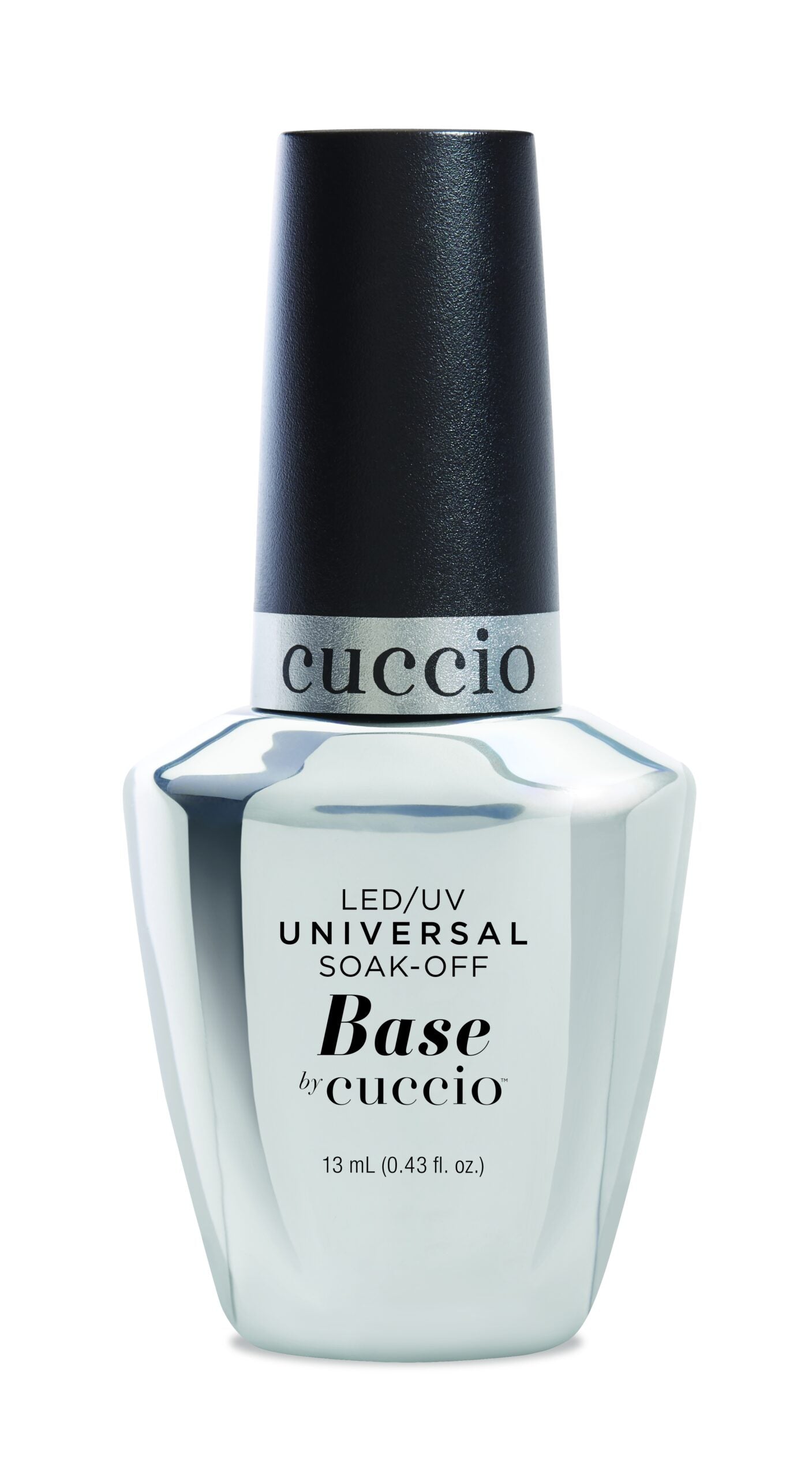 Cuccio Universal Soak Off Base Coat - 0.5 oz Nail Polish Primer for Gel & Acrylic Nails - Perfect for Salon & Home Manicures
