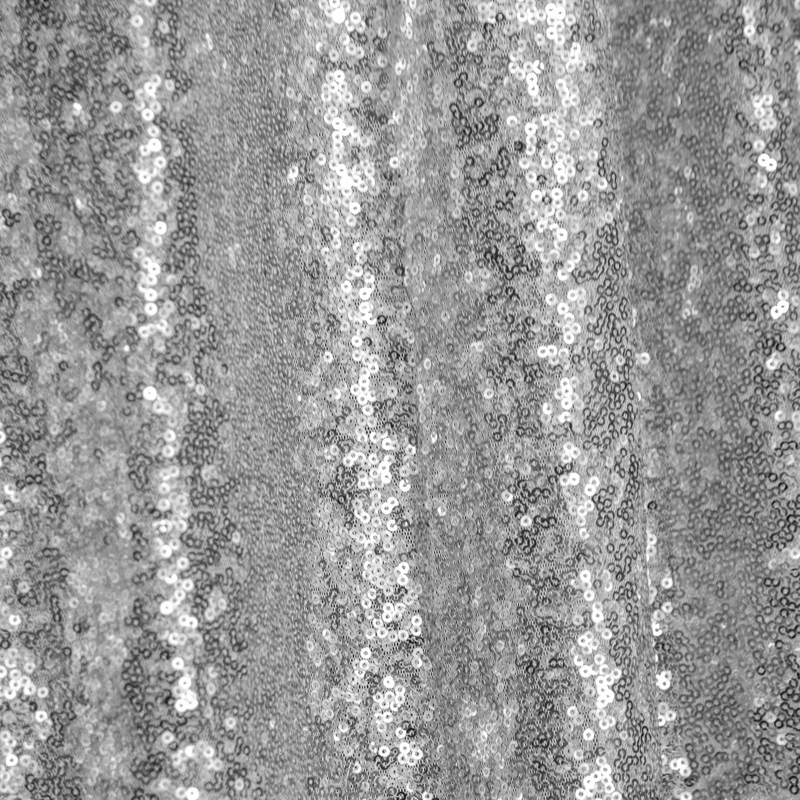 Sparkling Silver Sequin Backdrop Curtain 10ft x 10ft - Glitter Photo Booth Background for Weddings, Bridal Showers & Parties - Perfect for Photography, Events & Celebrations