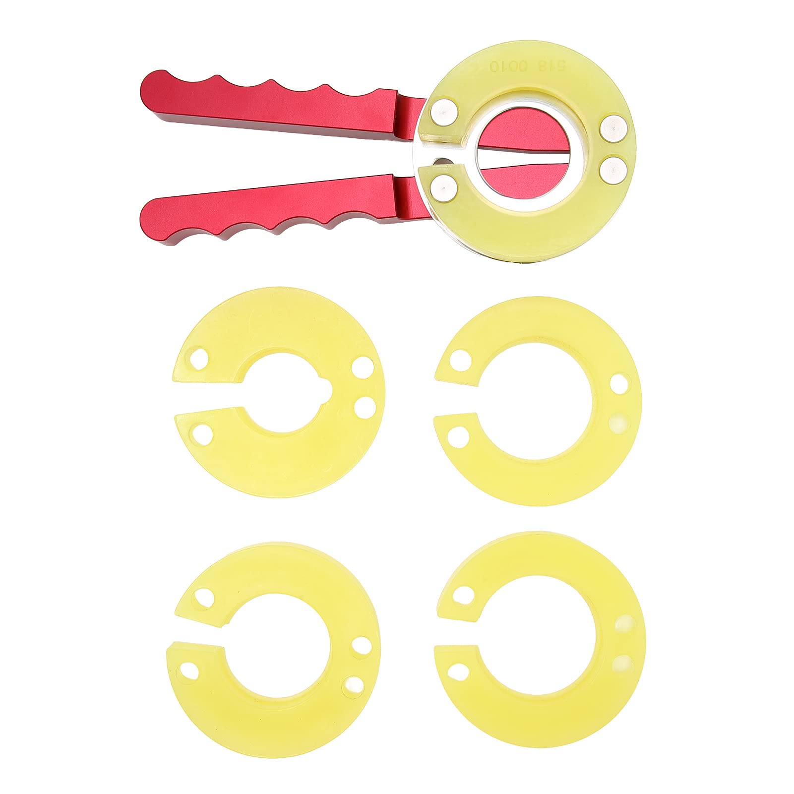 Professional Watch Bezel Ring Opener Tool - Adjustable Watch Back Case Remover with 4 Replacement Bezels & Alloy Handle - Perfect for Watch Glass Mirror Replacement & Watch Repair at Home or Workshop