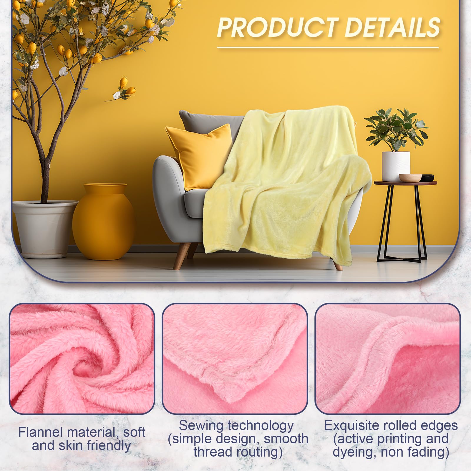 18-Piece Bulk Fleece Blankets Set - 50 x 60 Inch Soft Lightweight Flannel Throws for Wedding Guests, Home, Couch, Sofa & Bed - Perfect for Gifts, Outdoor Use & Cozy Nights (Multi-Color)