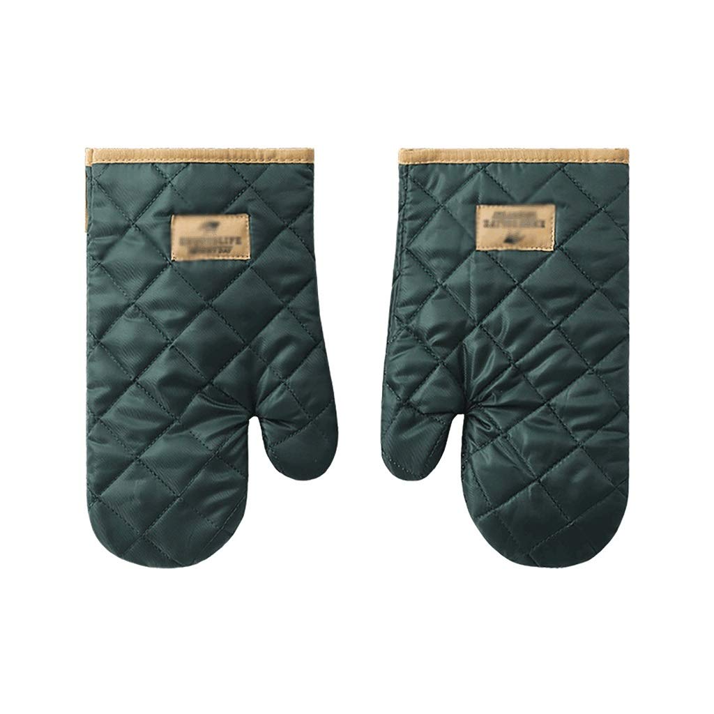 **DXMRWJ Heat-Resistant Cotton Oven Mitts & Potholders Set - Non-Slip BBQ Baking Gloves for Microwave, Oven, Grilling - Cute Linen Kitchen Cooking Tools for Baking, Roasting, and Grilling**