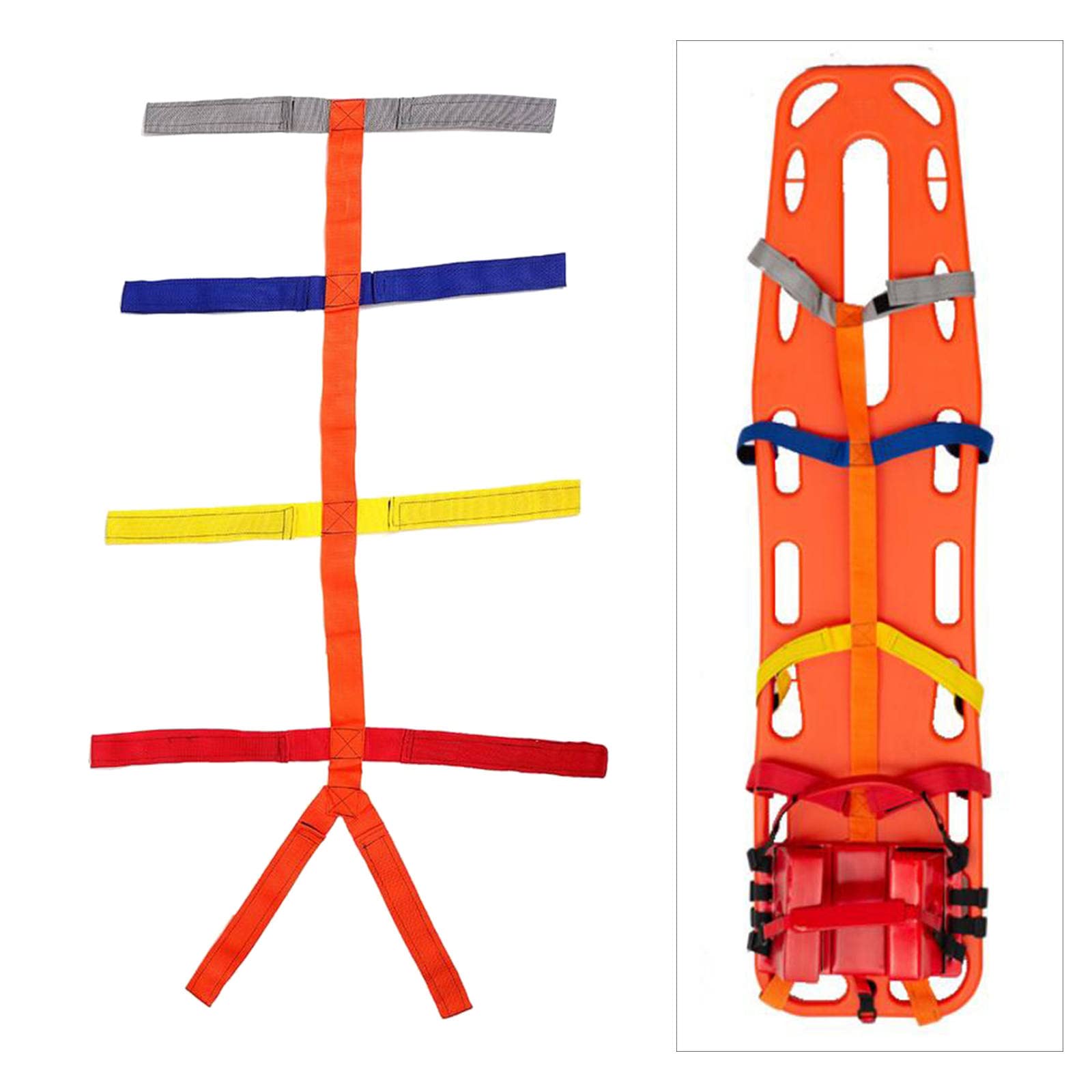 Sharplace Adjustable Backboard for Spinal Fixation - Medical Spine Board Supplies for Emergency, First Aid & Physical Therapy Use