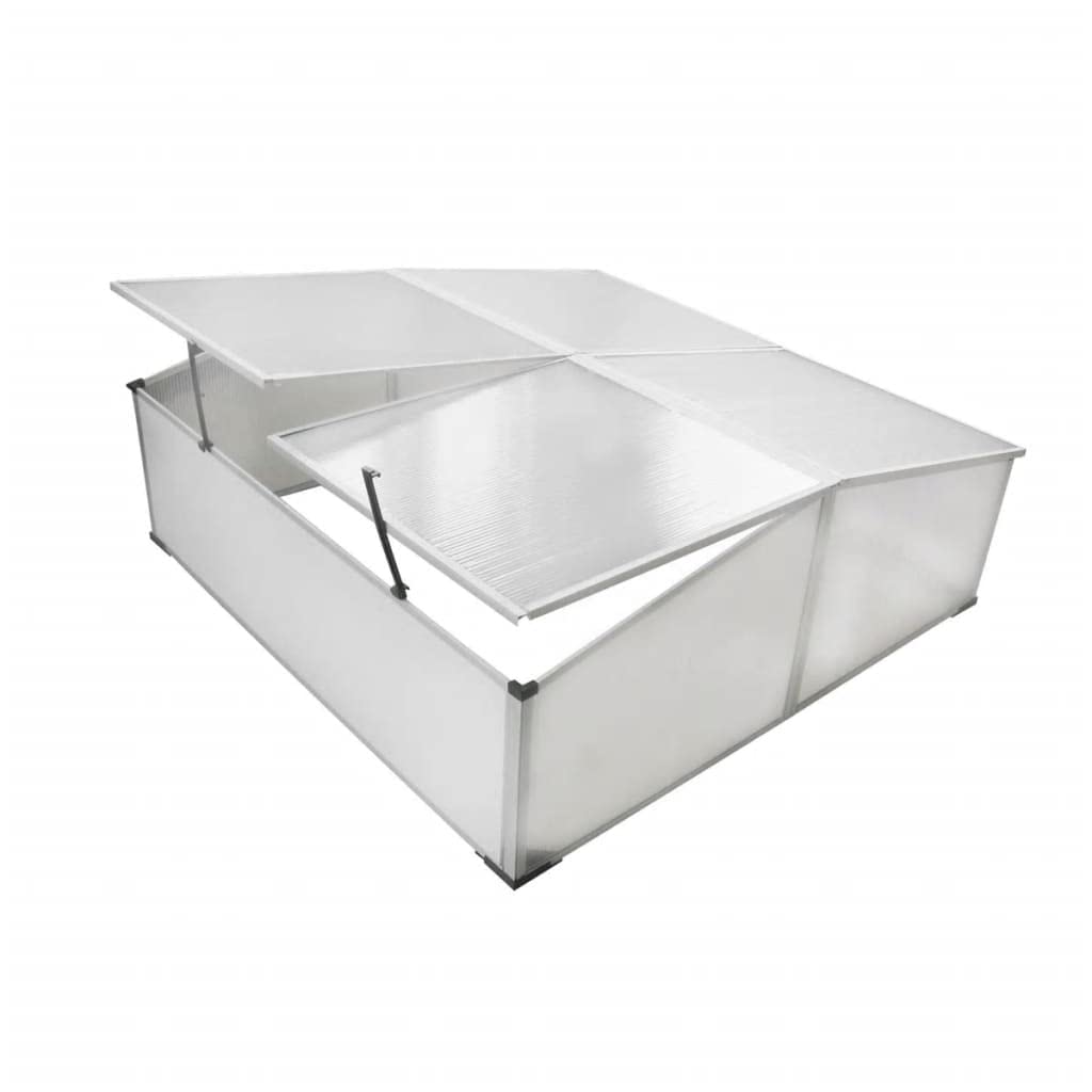 Wooden Cold Frame Greenhouse for Plants - 4 Lids Garden Protection Cover for Flowers, Herbs, Vegetables (36