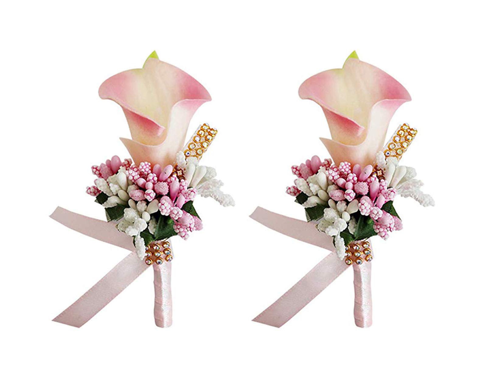 Elegant Rose Boutonniere for Groom & Groomsmen - Wedding, Prom, Party Corsage Flower Brooch - Perfect for Formal Events & Special Occasions