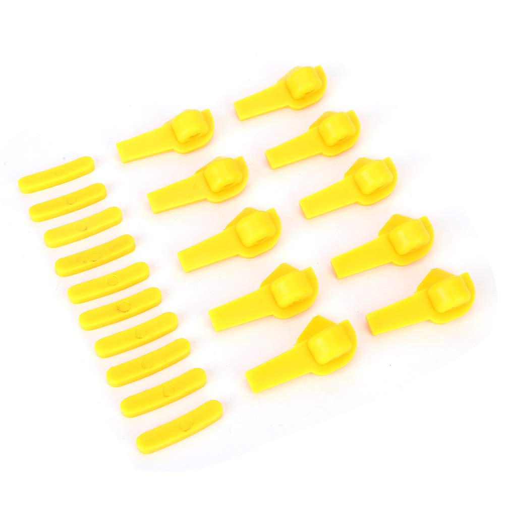 20 Pcs Yellow Plastic Tire Changer Mount Demount Duck Head Insert Rim Protectors - Ideal for Auto Repair Shops & DIY Tire Changes