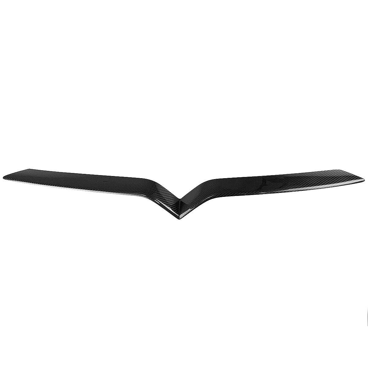 Tesla Model X Front Real Carbon Fiber Grille Cover Trim for 2016-2021 - Premium Twill Weave Design for Enhanced Style & Protection | Perfect for Car Enthusiasts & Custom Upgrades