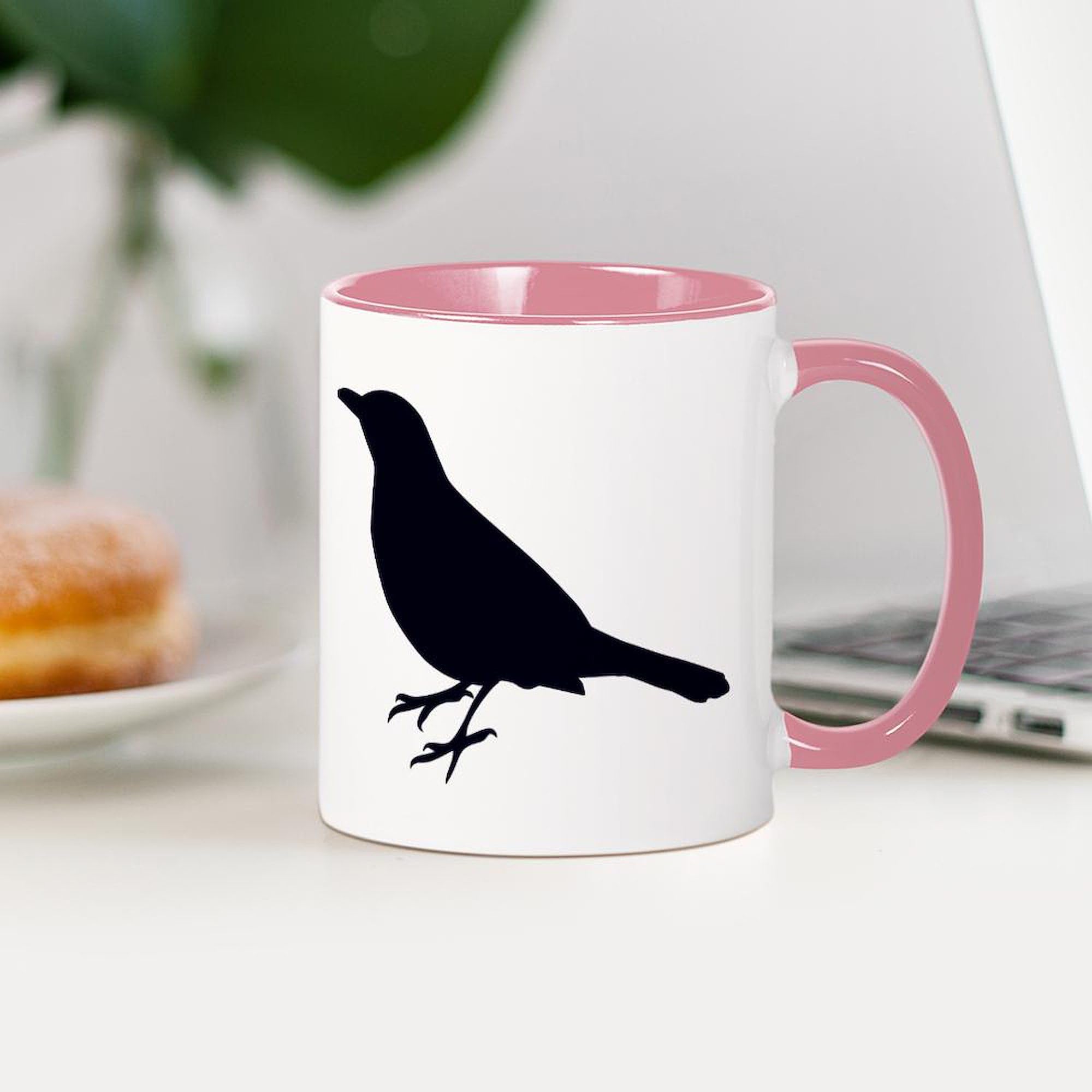Blackbird Silhouette Ceramic Coffee Mug 11 oz (325 ml) - Perfect for Home, Office & Gifts - CafePress