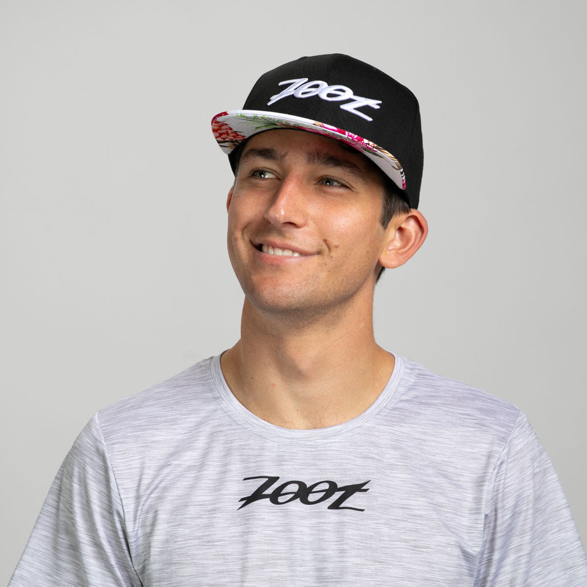 Unisex Flat Bill Snapback Hat - Black/Pink Floral Design Adjustable Baseball Cap for Men & Women | Perfect for Outdoor Sports, Streetwear Fashion & Casual Wear