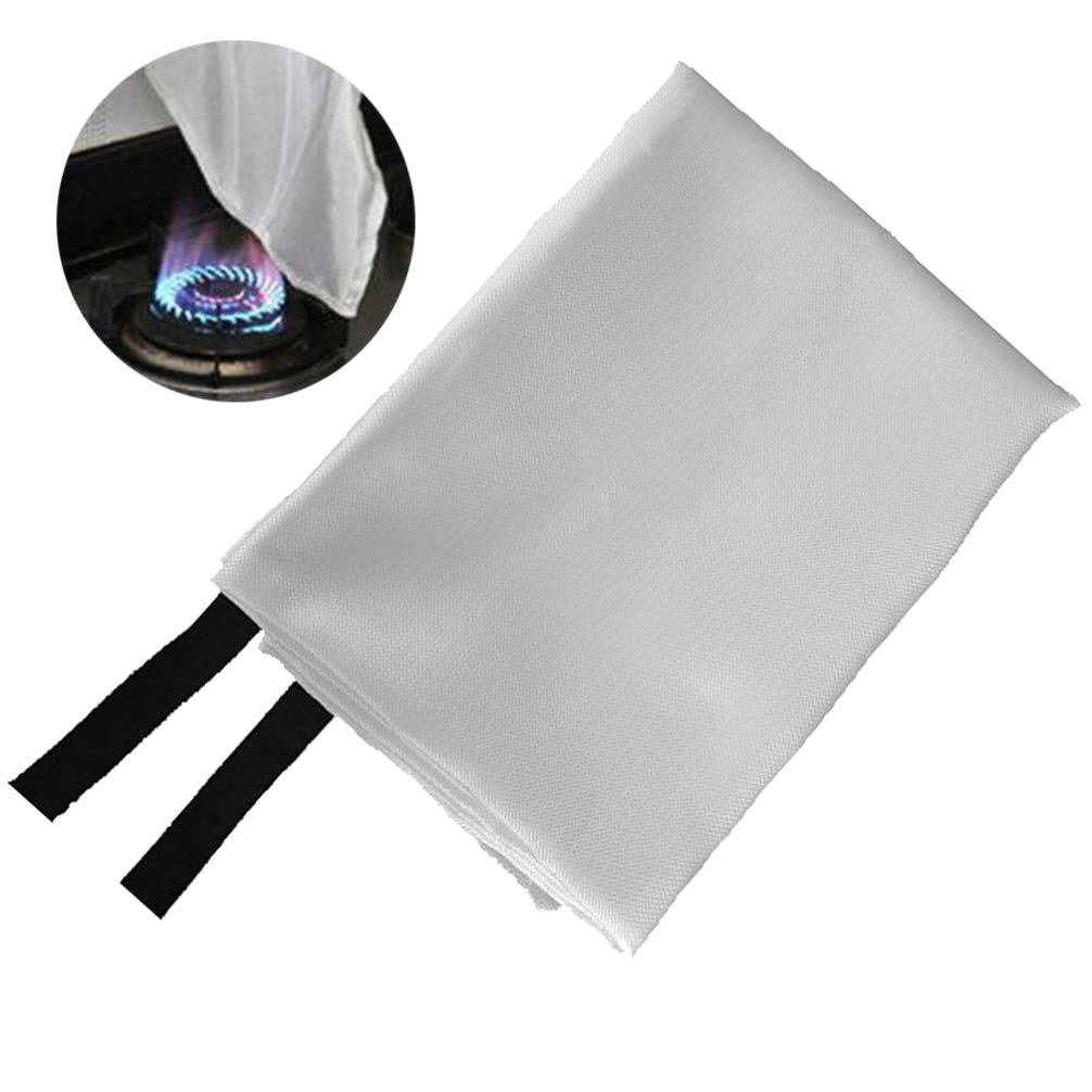 1pc Heat Resistant Fire Blanket - Durable Thermal Insulation Protection for Home, Kitchen, Camping & Emergency Use