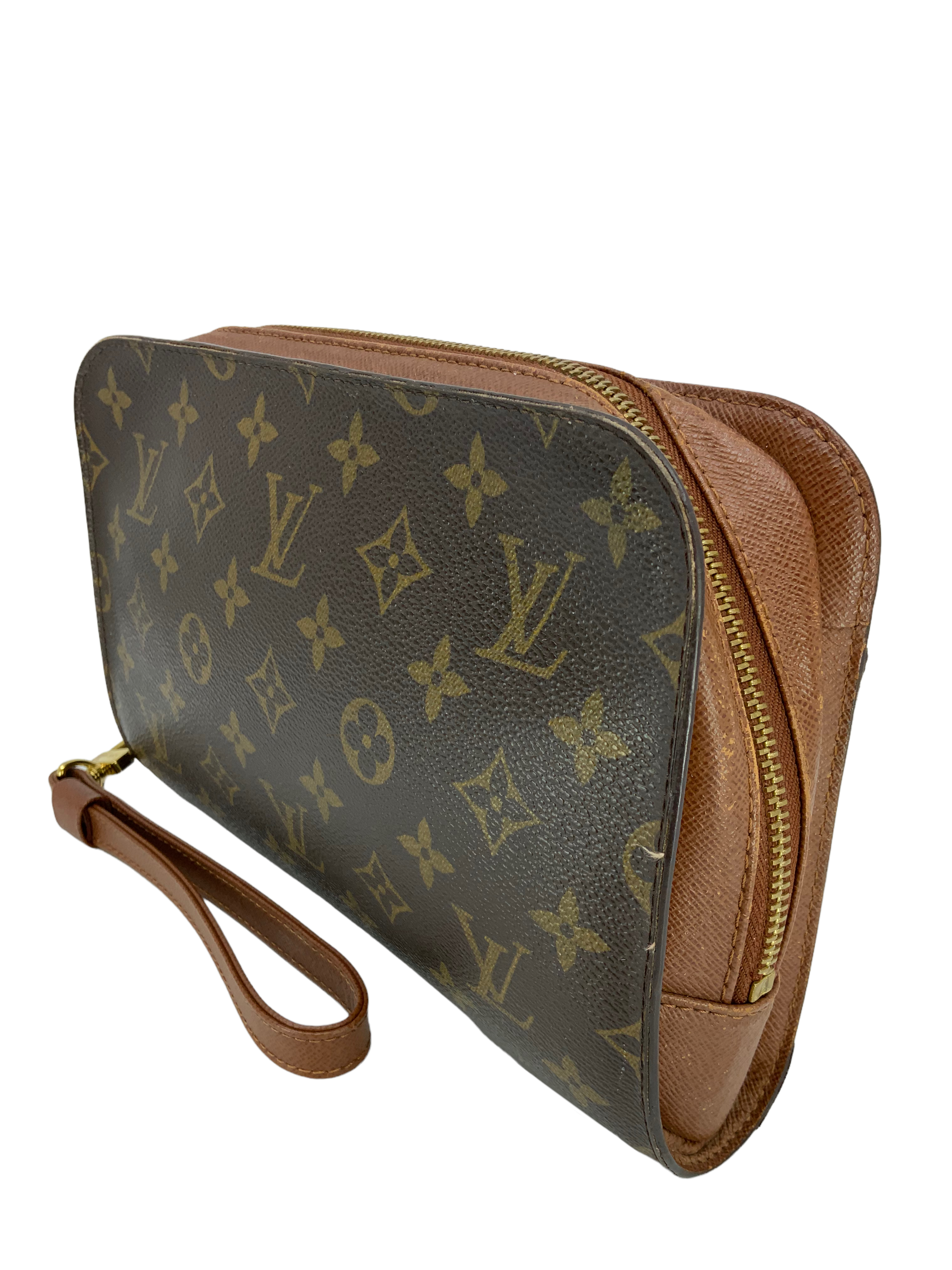 Authentic Louis Vuitton Monogram Pochette Orsay Clutch Wristlet Bag - Luxury Crossbody Purse for Women, Perfect for Evening Parties & Date Nights