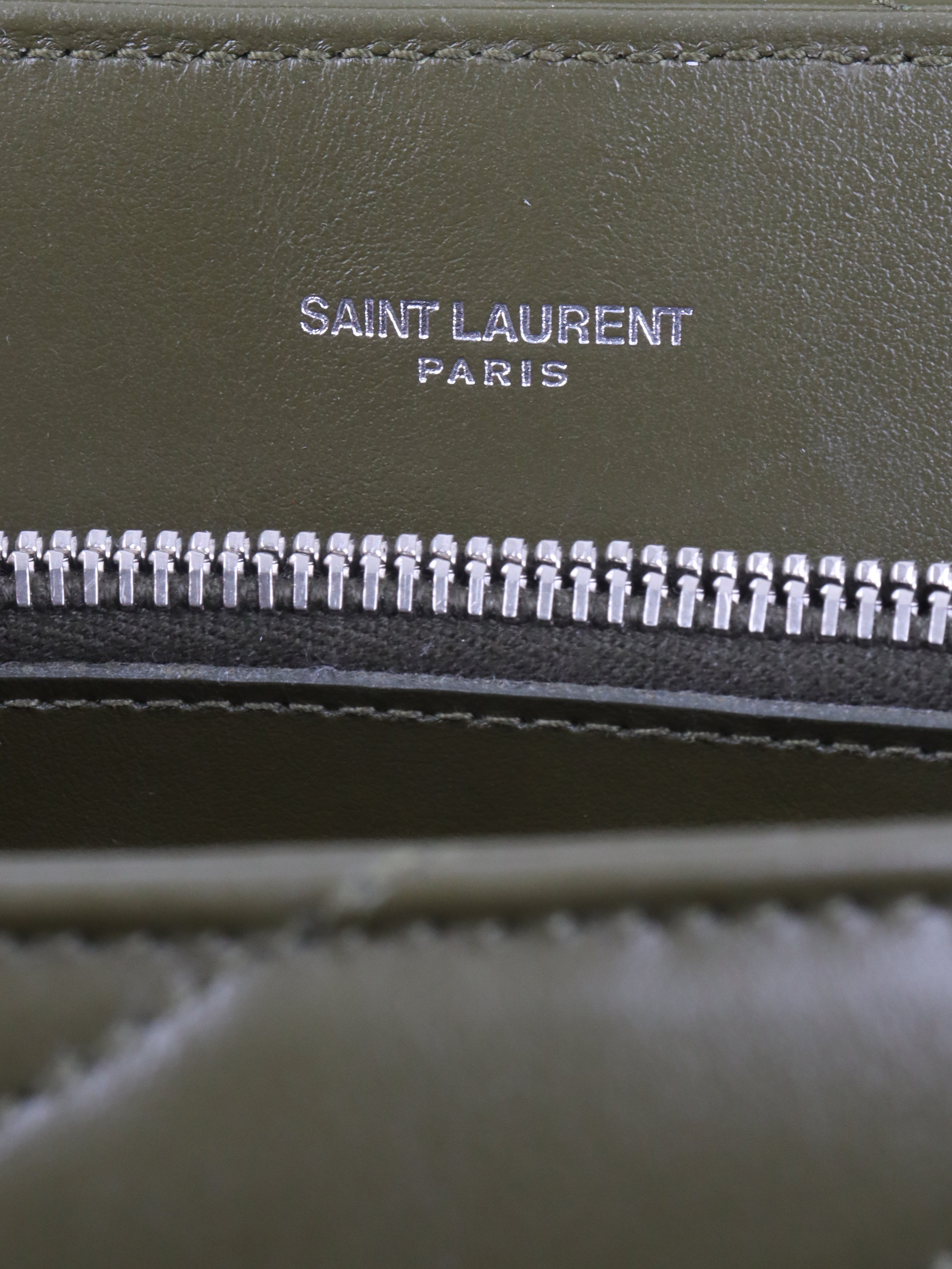 Saint Laurent Khaki Medium Loulou Bag - Luxury Designer Shoulder Bag for Women | Perfect for Work, Travel & Evening Events
