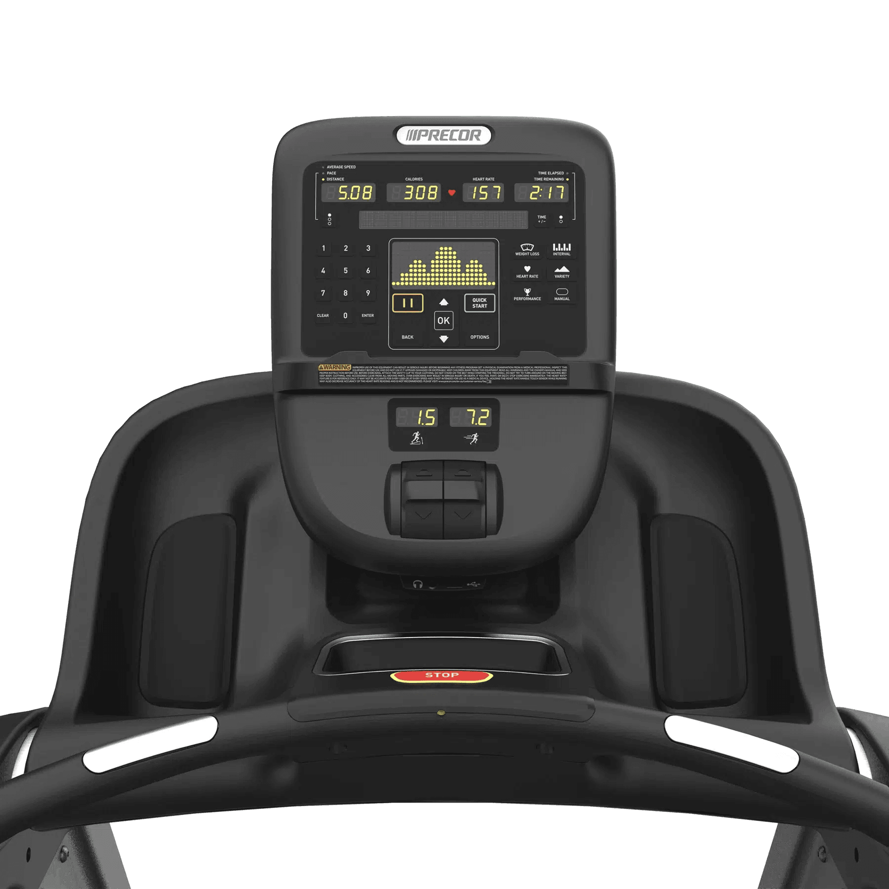 Precor TRM 835 Commercial Treadmill - Heavy Duty Gym Equipment for Home & Fitness Studios - Perfect for Cardio, Running & HIIT Workouts