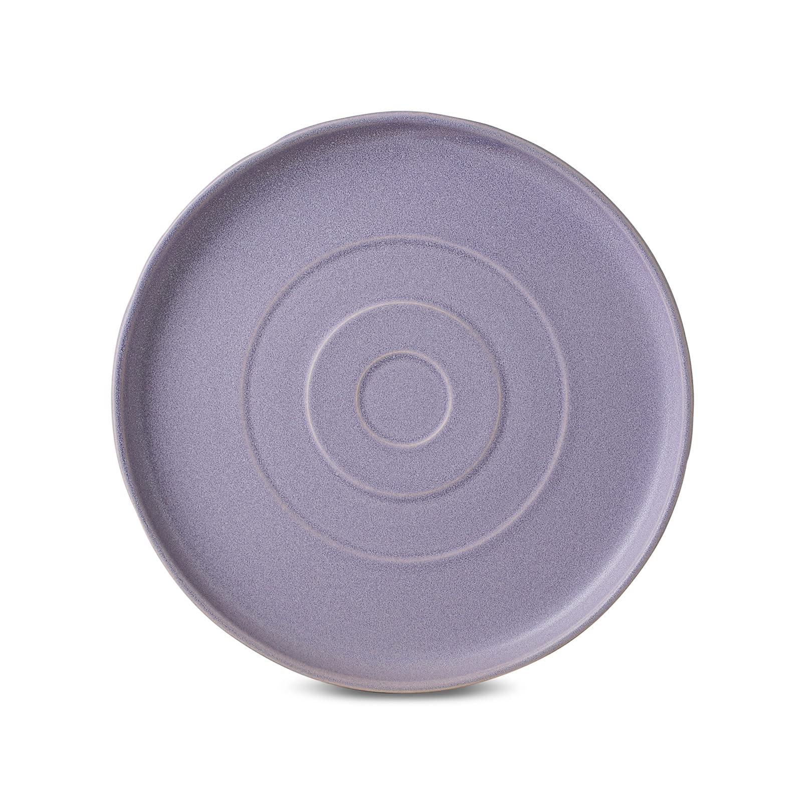 Mercer Project SHOSAI 16-Piece Stoneware Dinnerware Set - Modern Lavender Plates & Bowls for 4 - Durable Ceramic Dishware for Everyday Dining, Entertaining & Restaurant Use