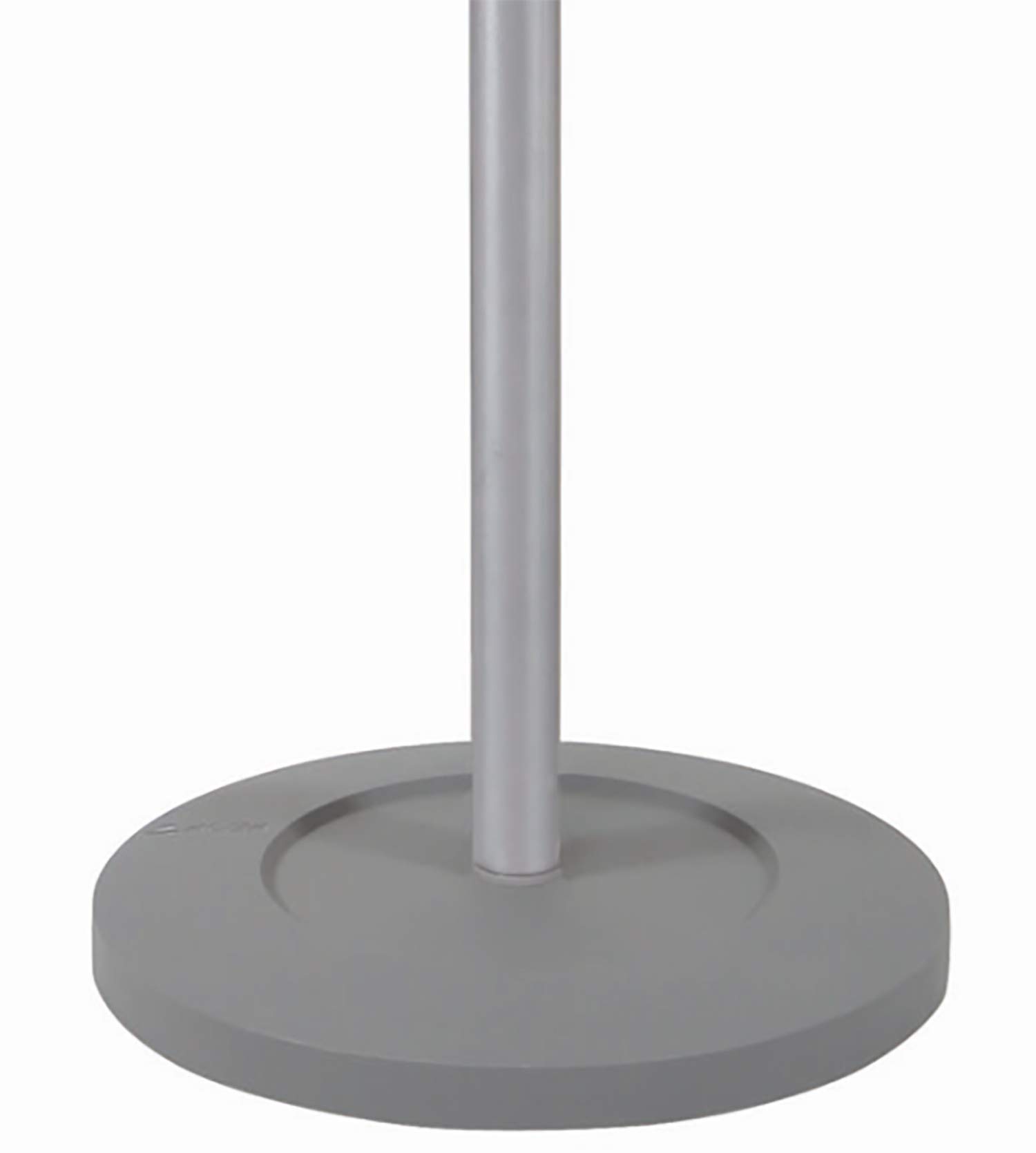 PMWAVE Wavy Coat Tree - 6 Hangers, 2 Knobs & 4 Hooks - Silver Steel & Wood Design - Perfect for Entryway, Bedroom or Office Organization