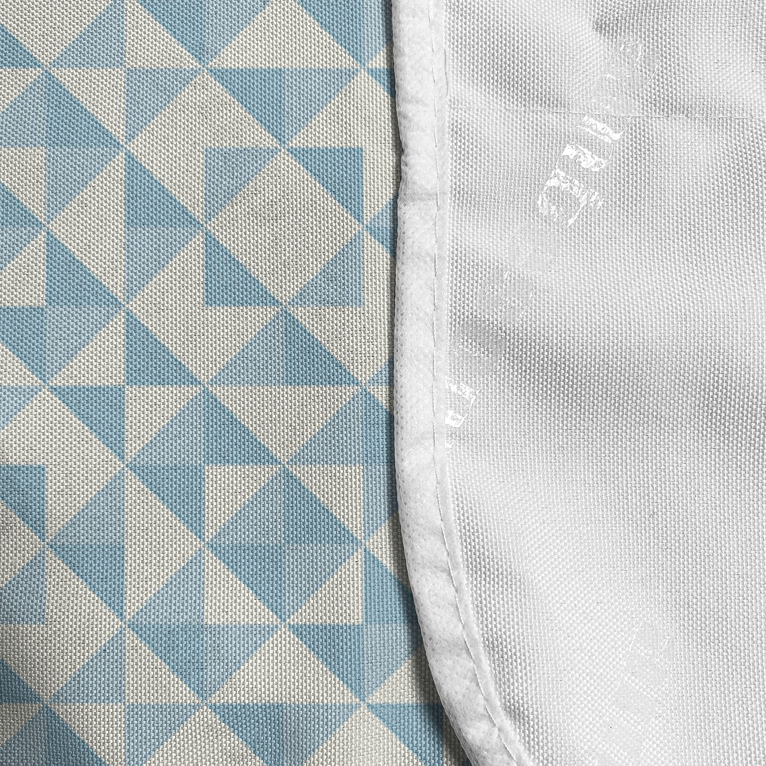 Ambesonne Geometric Microwave Oven Cover - Waterproof Triangle Patchwork Design with Storage Pockets, 36