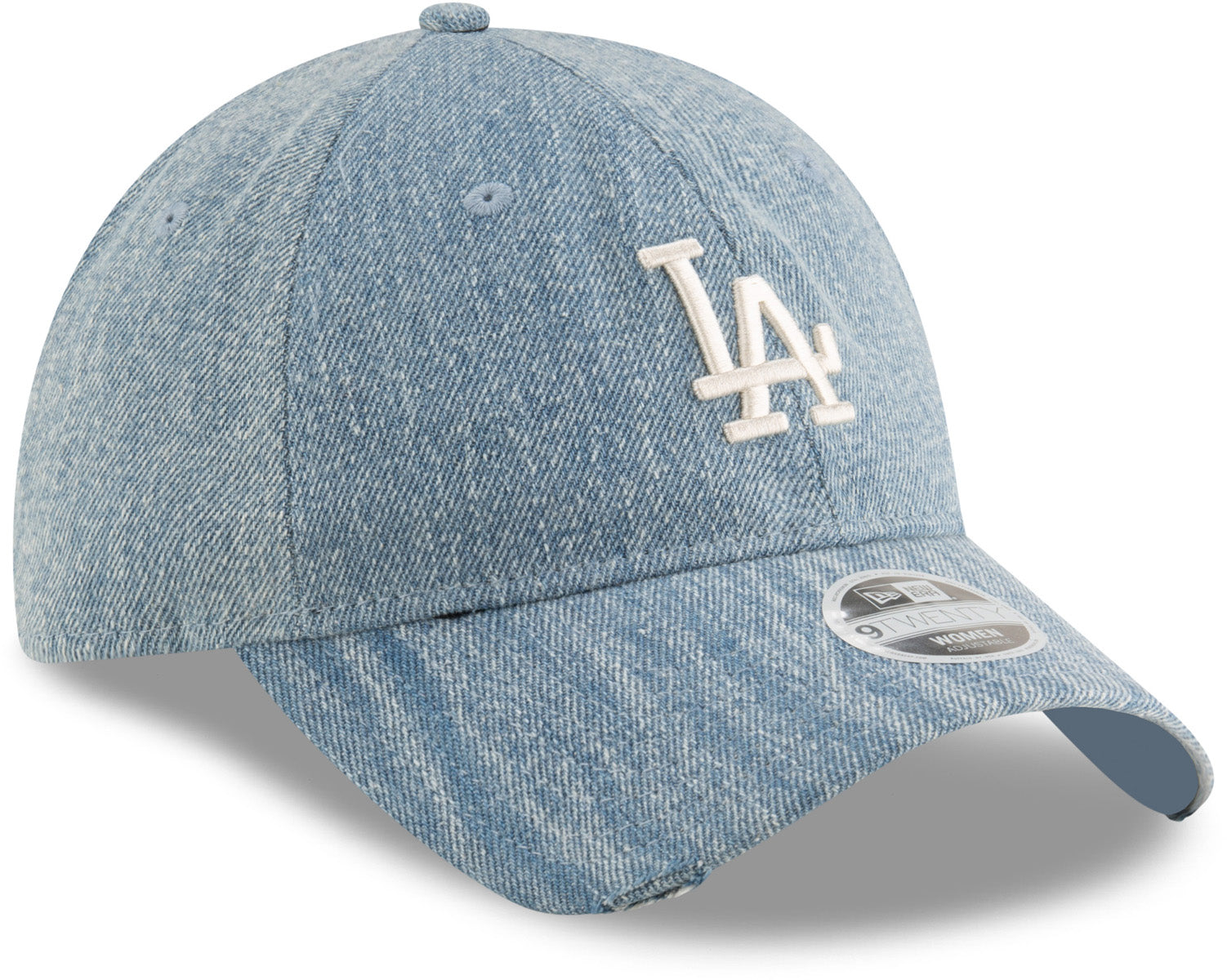 Los Angeles Dodgers Women's New Era 9Twenty Wash Denim Baseball Cap - Adjustable Snapback Hat for Baseball Fans & Fashion Enthusiasts - Perfect for Games, Casual Wear & Sports Events