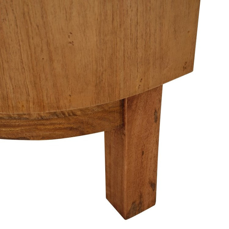Zander Accent Table - 16 x 24 Inch Wheat Toast Finish Side Table for Living Room, Bedroom, or Entryway - Perfect for Decor, Lamps, and Plants