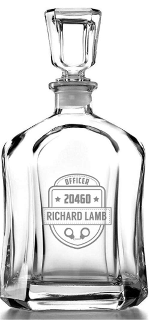 Alterd Industries Personalized Police Officer Whiskey Glass - Retirement, Graduation & Promotion Gift for Cops, Law Enforcement, Detectives & Police Captains | Perfect for Celebrations, Appreciation & Special Occasions