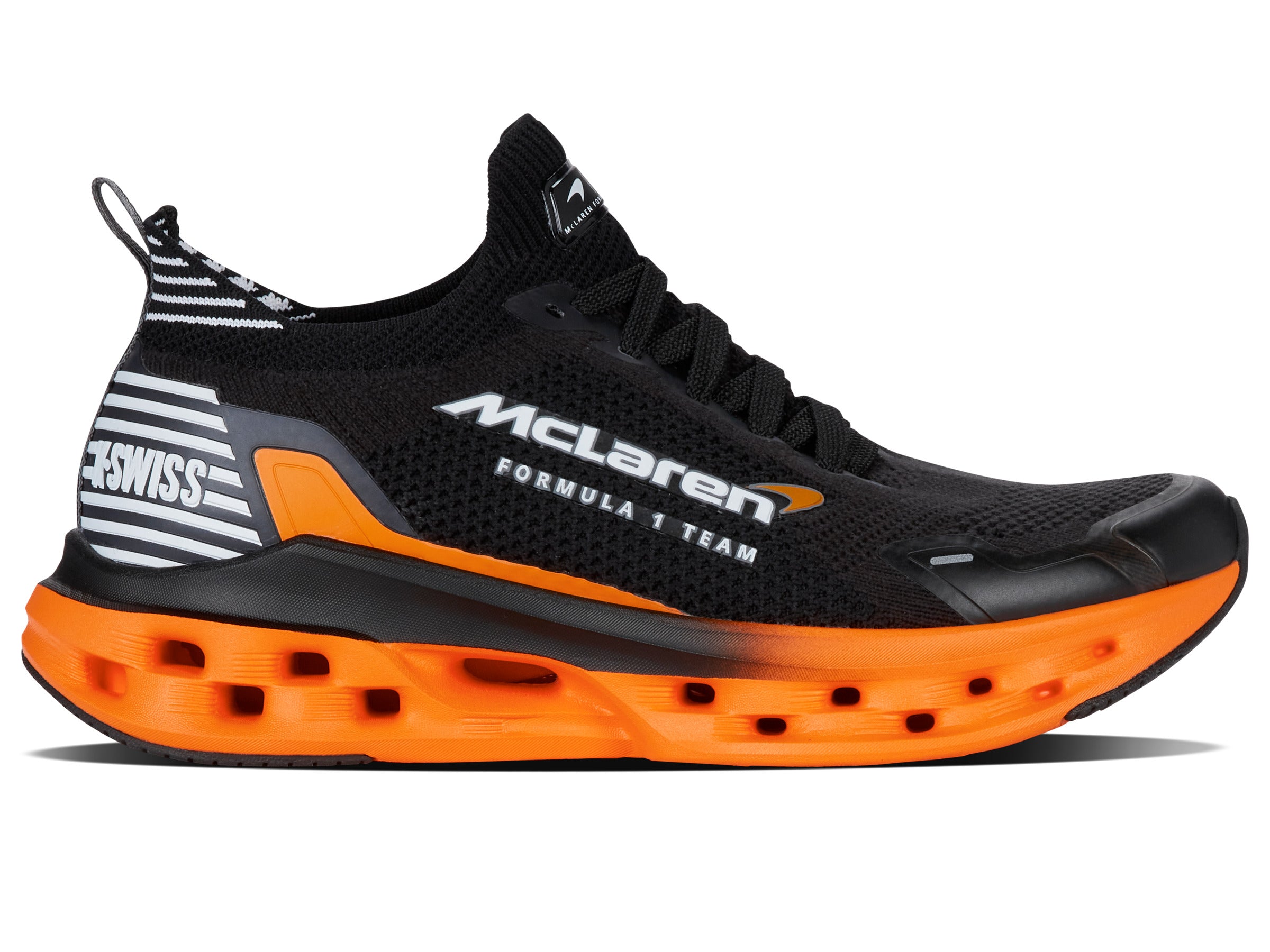94414 073 M | IMPULSE TUBES LITE X MCLAREN F1 TEAM | BLACK/PAPAYA | Official McLaren Racing Merchandise | Lightweight Performance Socks for Motorsport Enthusiasts | Perfect for Racing, Training & Everyday Wear