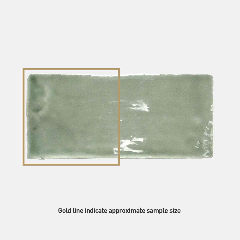 Evolution Sage 75x150 Glossy Ceramic Subway Tile - Perfect for Kitchen Backsplash, Bathroom Walls & Modern Interior Design