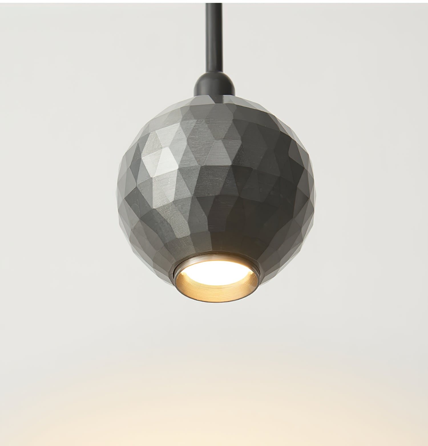 Modern Single Ball Pendant Lamp - Sleek Minimalist Hanging Light Fixture for Dining Room, Kitchen Island or Bedroom Decor