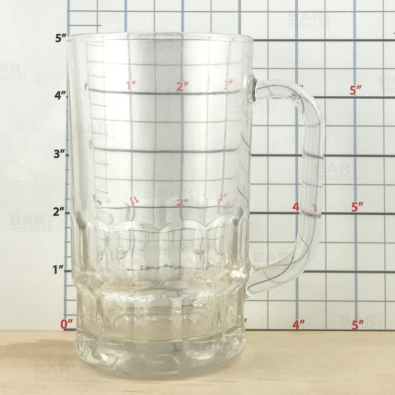 BarConic® 11oz Beer Mug Glass - Premium Heavy Duty Drinking Glass for Beer, Soda, Cocktails - Perfect for Parties, Bars, and Home Use