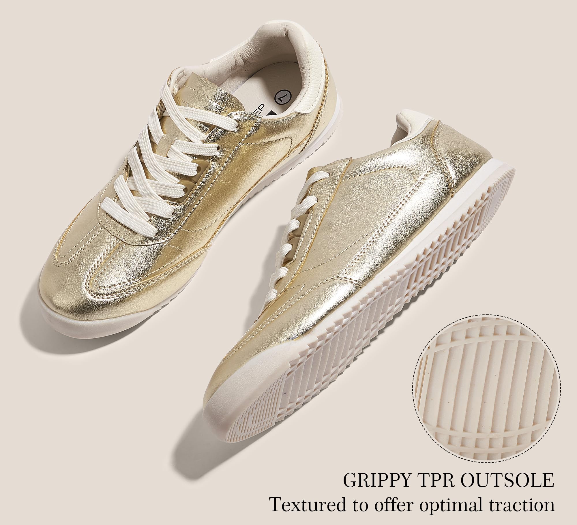 LUCKY STEP Women's Fashion Sneakers - Comfortable Neutral Walking & Running Shoes for Gym Workout | Casual Wear, Jogging, Fitness Training