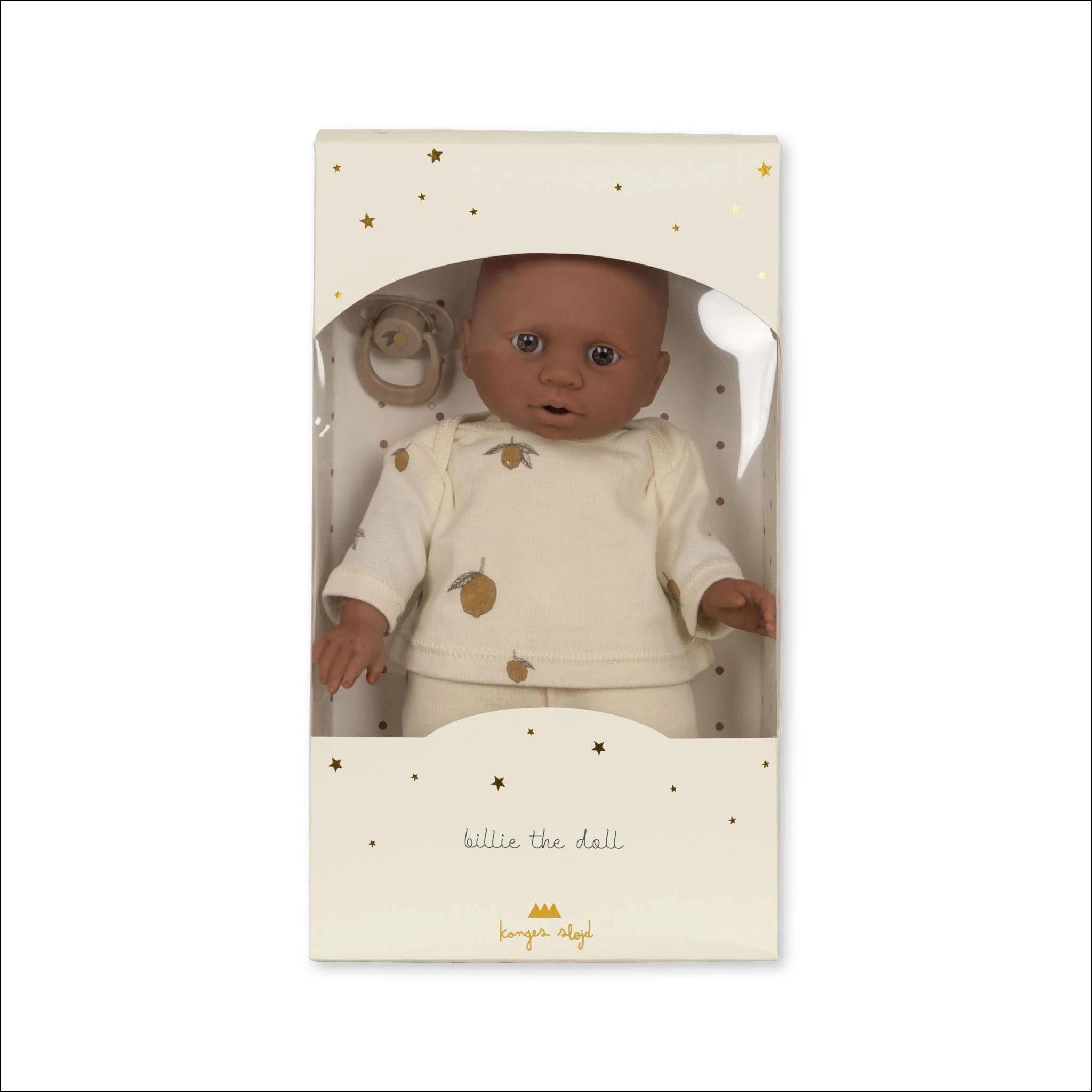 KONGES SLØJD Billie The Doll - Premium Handmade Wooden Doll for Kids | Perfect for Pretend Play, Gift Giving & Nursery Decor