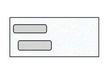 Premium #9 DG-2 Double Window Envelopes, 3-7/8