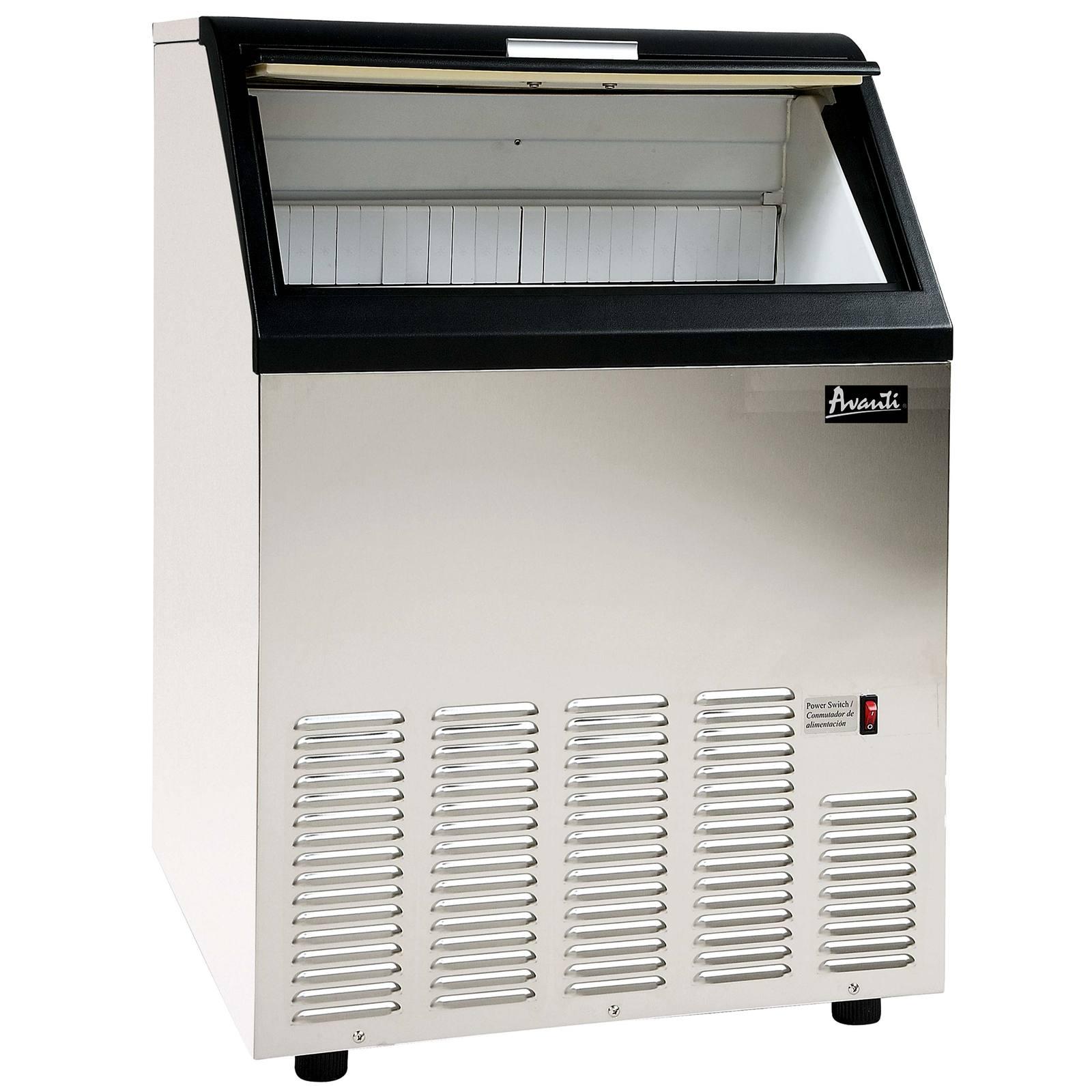 Avanti CIM102U3S Commercial Ice Maker Machine - 500 lbs Daily Output, Stainless Steel, Under Counter - Perfect for Restaurants, Bars, and Catering Services