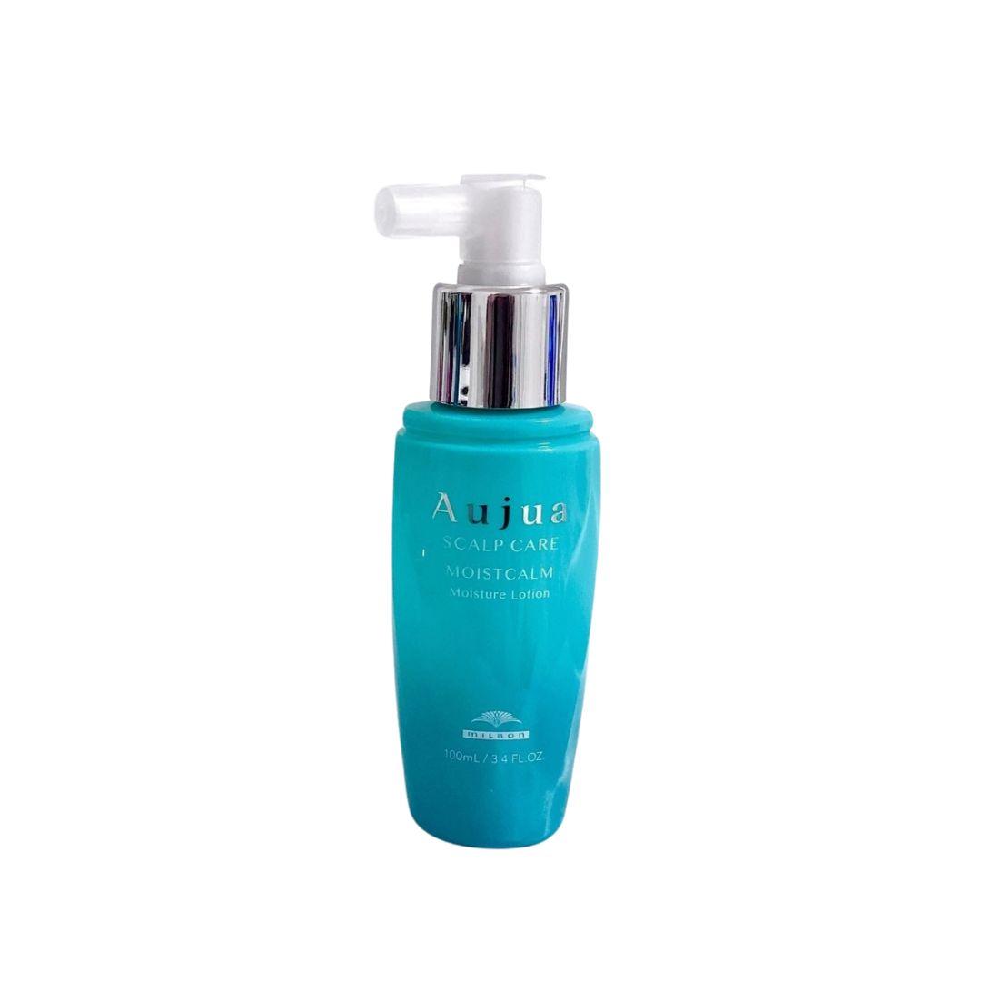 Aujua Moist Calm Moisture Hair Lotion for Dry & Itchy Scalp - 100ml Hydrating Scalp Treatment for Dandruff Relief & Hair Care - Perfect for Daily Use at Home or Salon