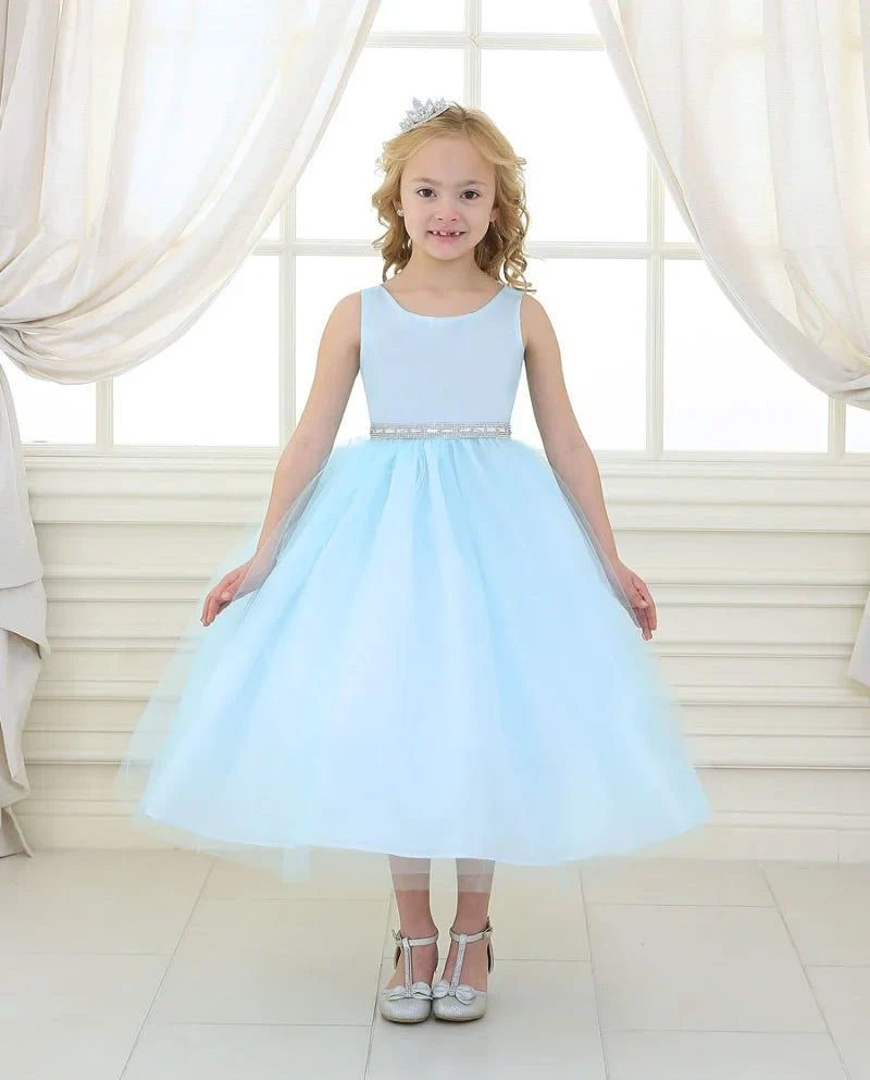 Elegant Flower Girl Dress for Weddings & Parties - D754 Big Size - Perfect for Bridal Showers, First Communion & Special Occasions