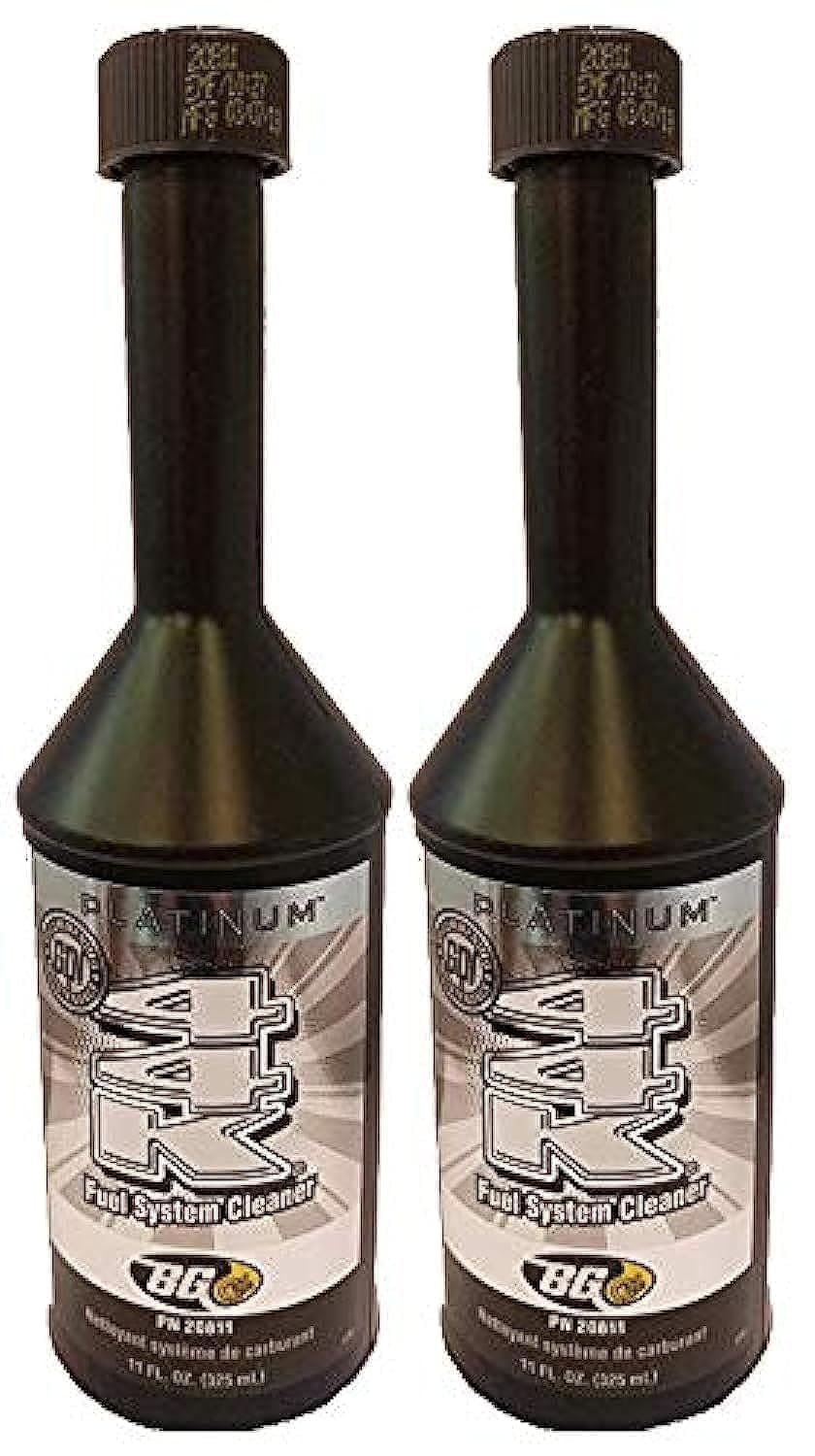 2 Bottles of New BG 44K Platinum - Premium Car Engine Cleaner & Performance Booster for Gas & Diesel Vehicles - Improve Fuel Efficiency & Reduce Emissions - Ideal for Cars, Trucks & SUVs