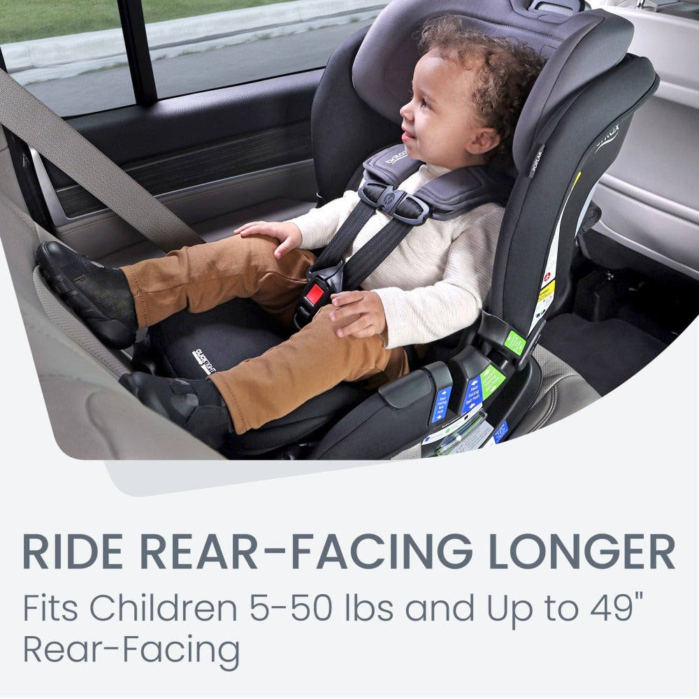 Britax Poplar ClickTight Convertible Car Seat for Toddlers & Kids - Safe & Easy Installation for Rear & Forward Facing - Perfect for Travel & Daily Commute