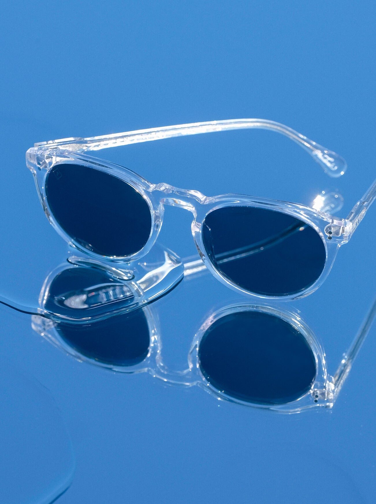 REMMY Polarized Sunglasses Blue Smoke Lens 52mm - UV Protection, Anti-Glare for Driving, Fishing & Outdoor Activities