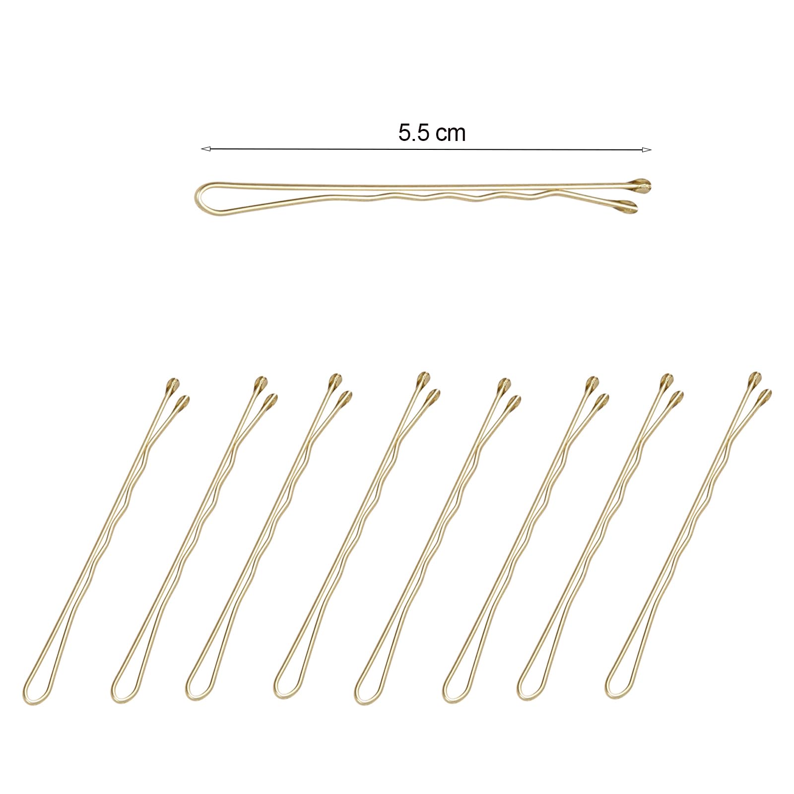 120Pcs Bobby Pins Hair Clips - Gold Hair Styling Pins for All Hair Types | Secure Bun, Updo & Braid Hairstyles | Perfect for Weddings, Parties & Daily Use