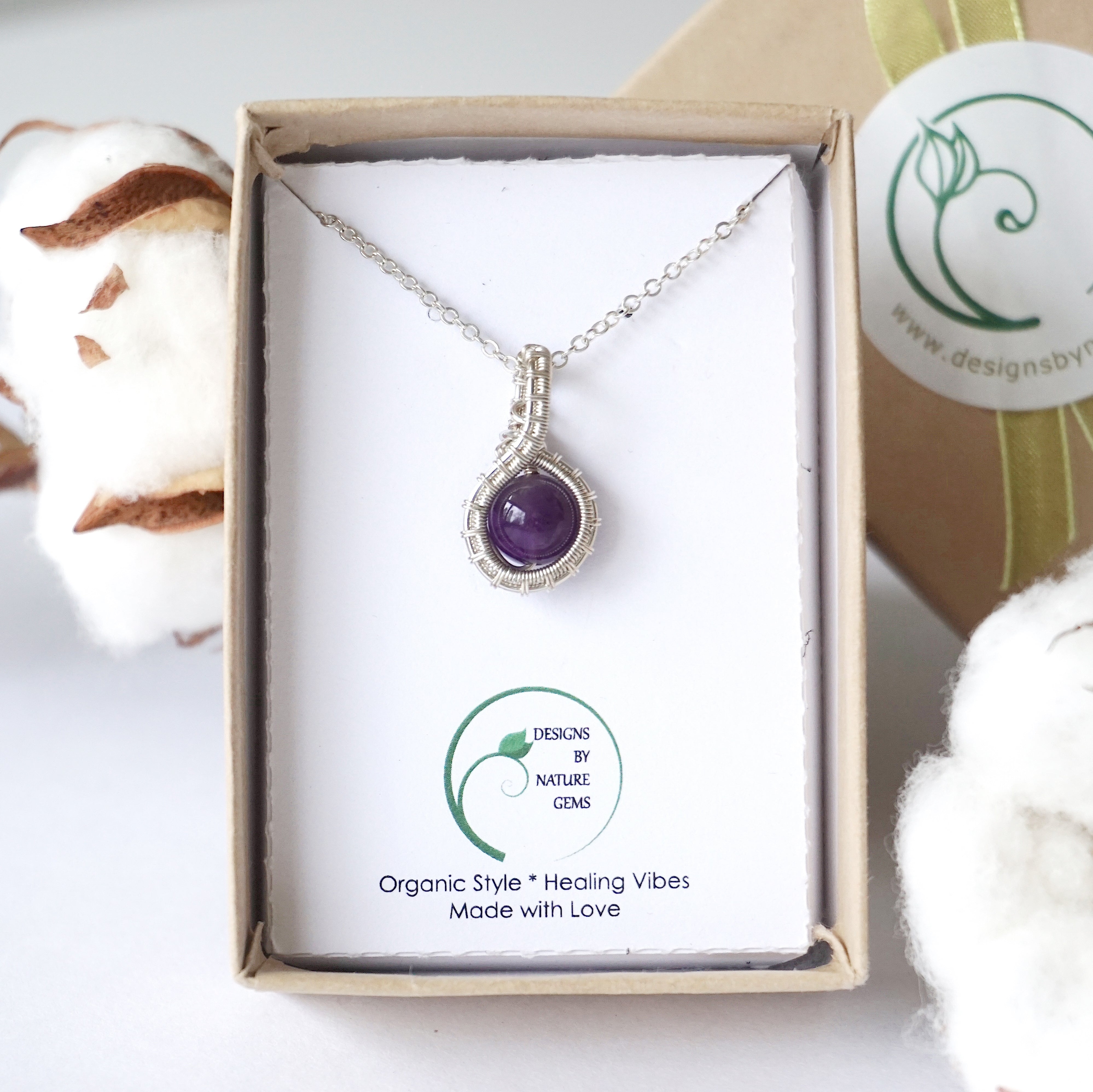 925 Sterling Silver Plated Amethyst Charm Necklace for Women - Elegant Purple Gemstone Jewelry Gift for Birthday, Anniversary & Special Occasions
