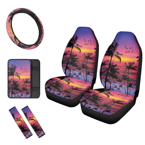 Beach Sunset Palm Tree
