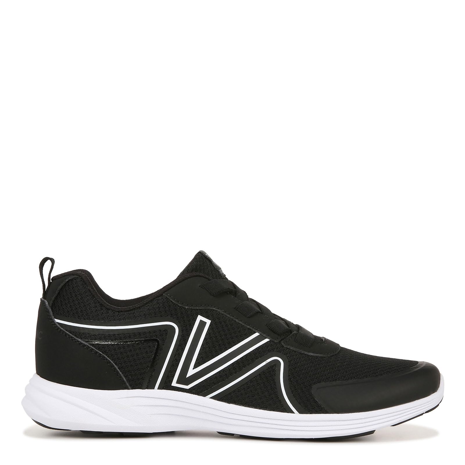 Vionic Shayna Women's Comfort Sneakers - Black & White | Arch Support Walking Shoes for Plantar Fasciitis Relief | Perfect for Work, Travel & Everyday Wear (Size 6 Medium)