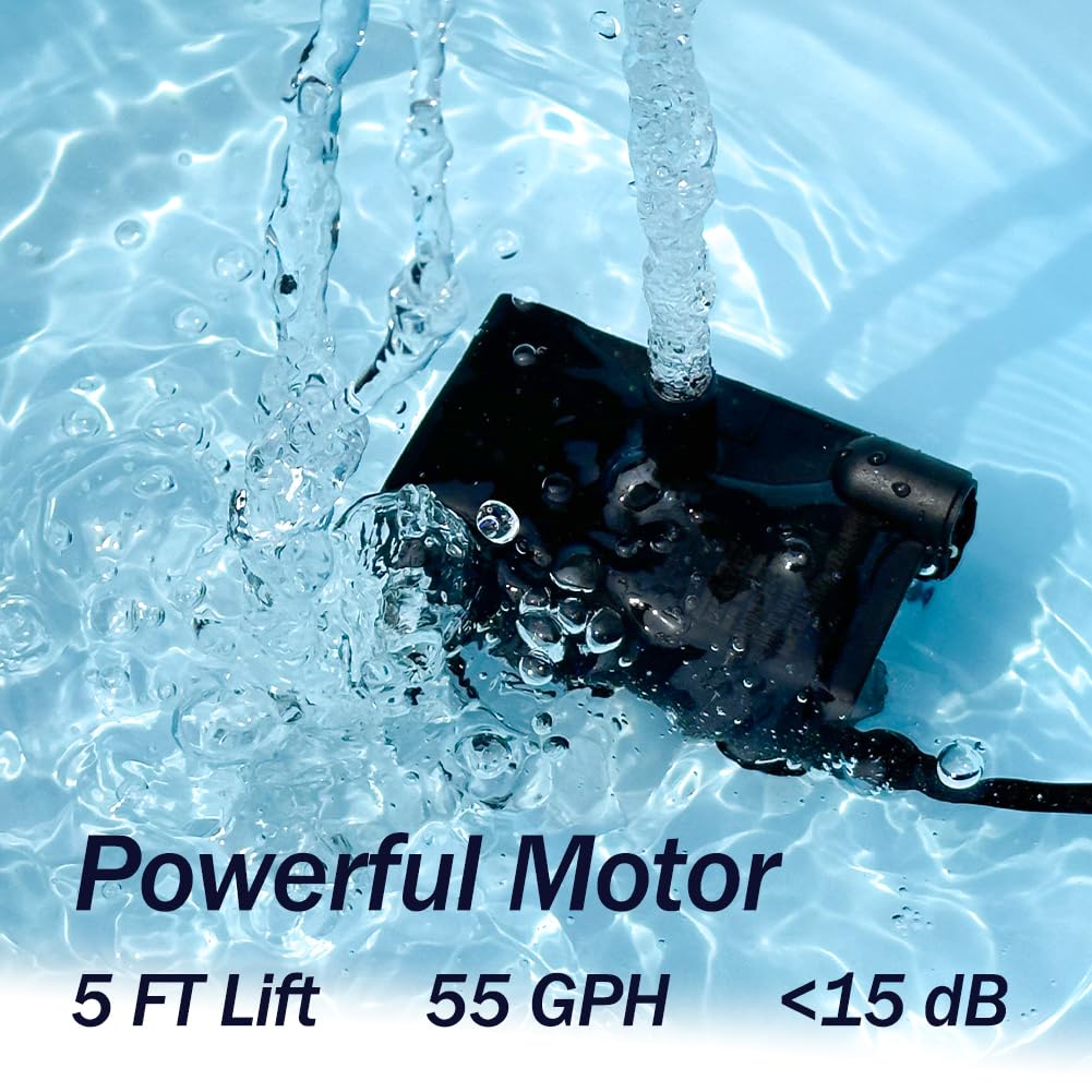 Automatic Small Sump Pump with Water Sensor - 5FT Lift 55GPH 115V/230V Mini Condensate Pump with Float Switch - Water Removal for Dehumidifier, AC, Ice Maker & Basement - Auto On/Off - Perfect for Home, RV & Flood Prevention