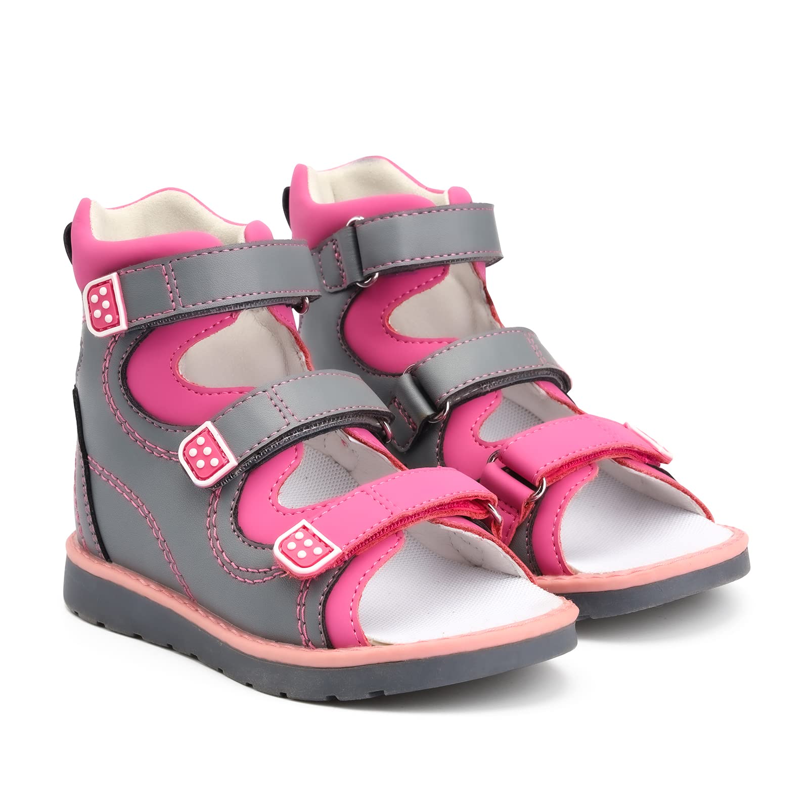 Orthopedic Corrective Sandals for Kids - Arch & Ankle Support High Top Summer Shoes for Boys & Girls with Non-Slip Flat Soles | Perfect for Beach, Pool & Outdoor Play