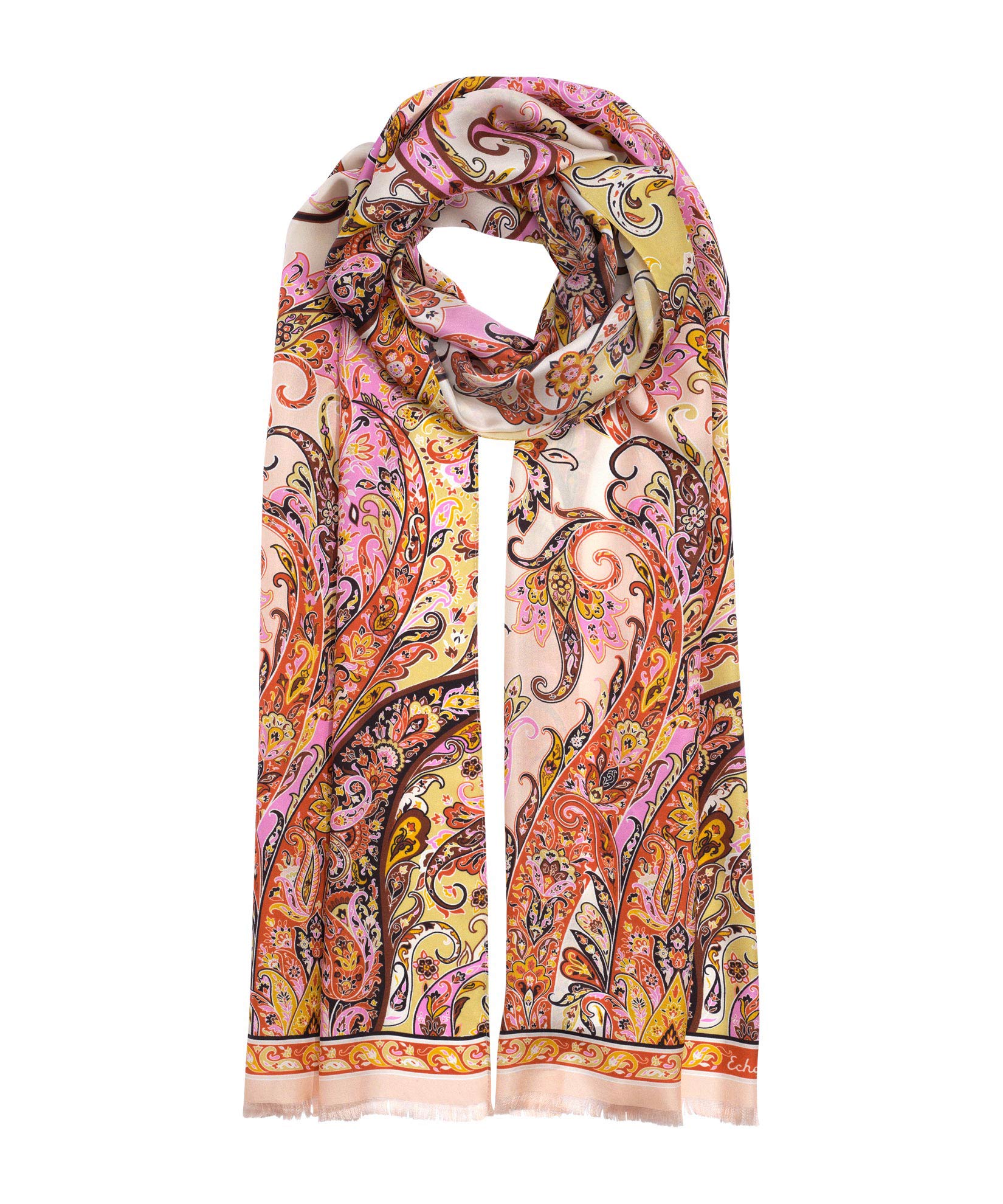 Stylish Manor Paisley Oblong Scarf for Women & Men - Soft Winter Fashion Accessory - Perfect for Cold Weather, Office, Travel & Gift Giving