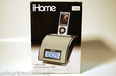 iHome iH11BM Digital Alarm Clock with iPod & MP3 Player Dock - Perfect for Bedroom, Office, and Travel Use