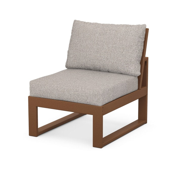 POLYWOOD Modular Armless Chair - Durable Outdoor & Indoor Seating for Patio, Deck, Poolside, and Garden - Weather-Resistant & Easy to Clean