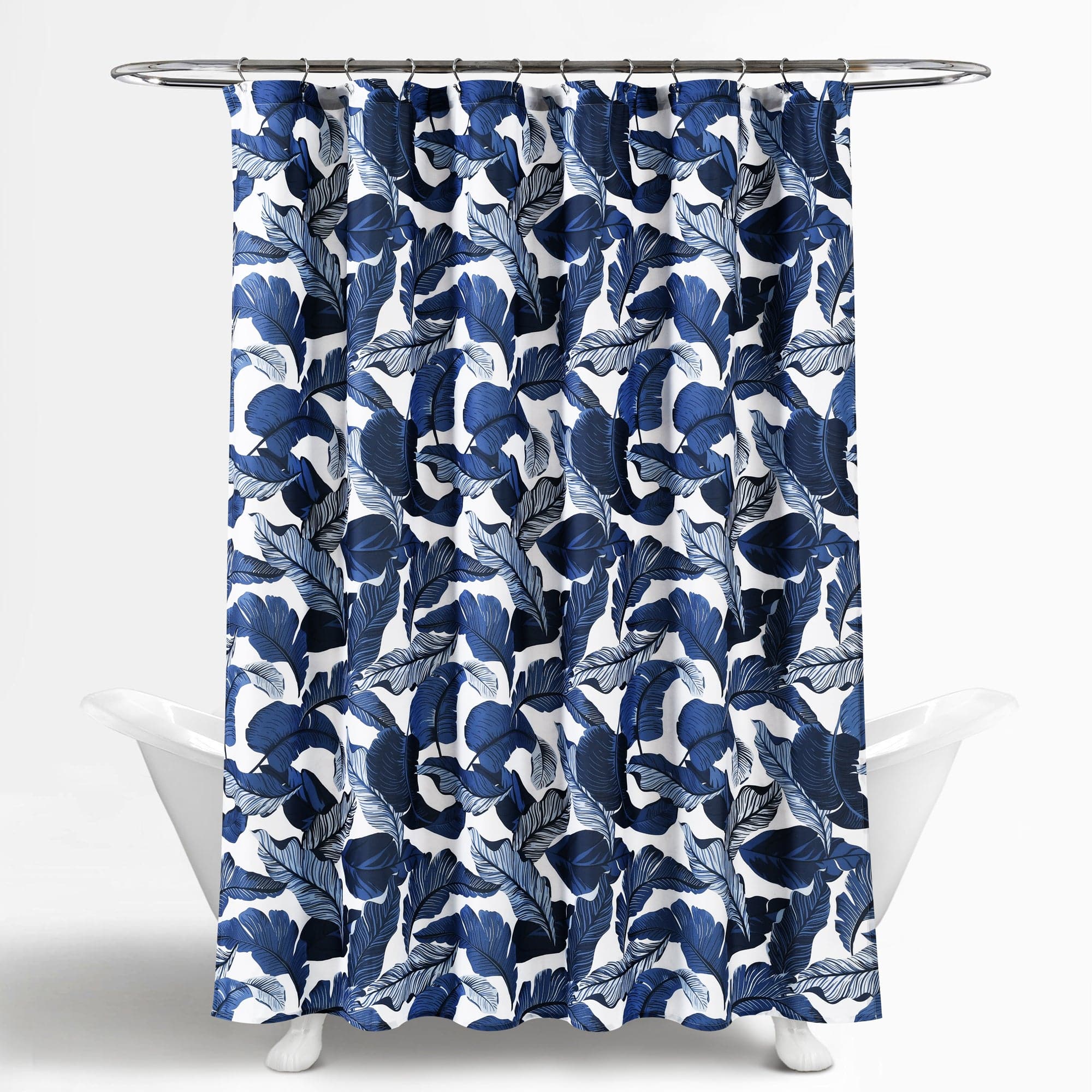 Tropical Paradise Shower Curtain - Waterproof Bathroom Decor with Vibrant Leaf Print - Perfect for Beach, Coastal, or Vacation Themed Bathrooms